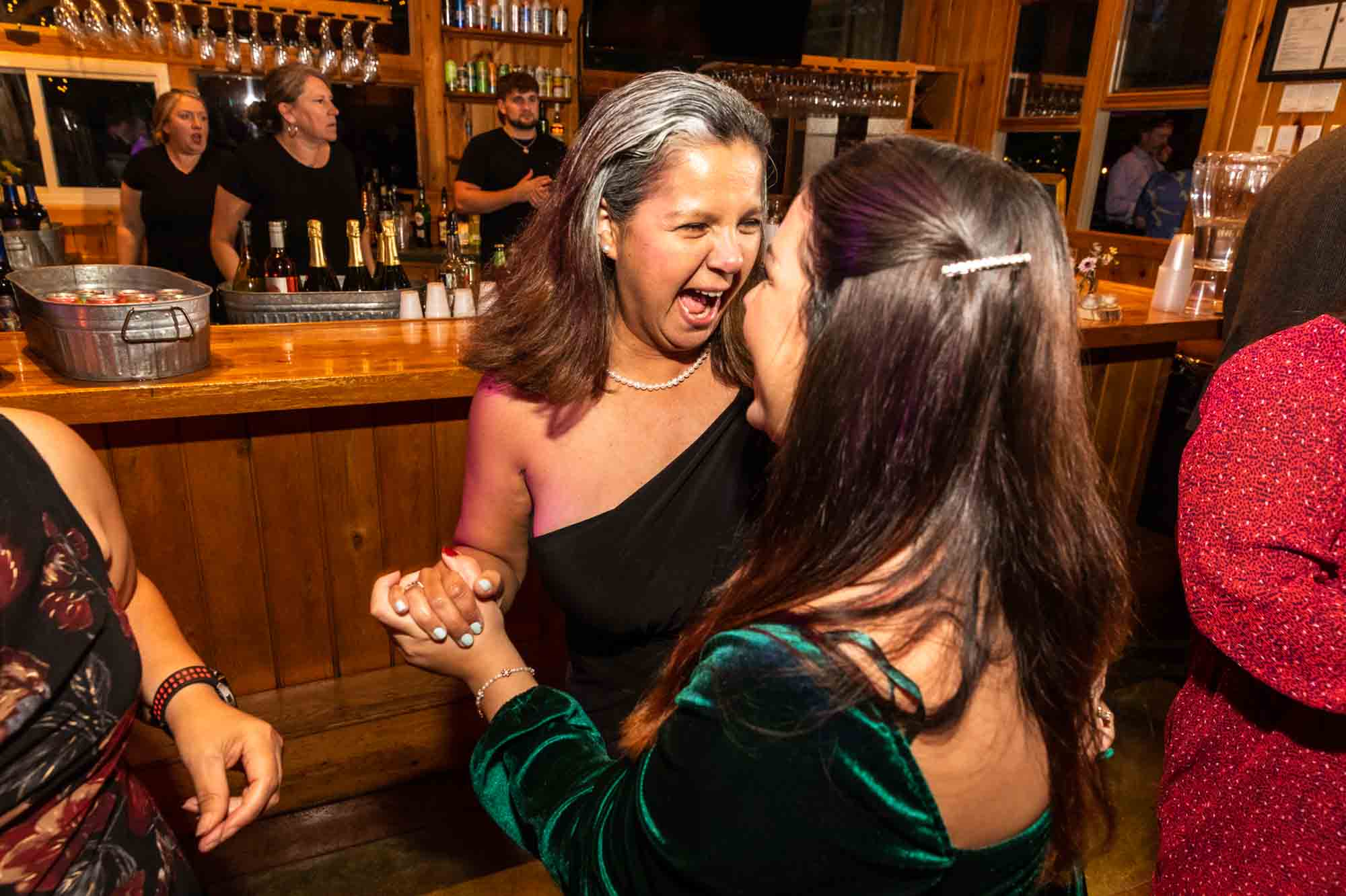 candid dance floor photos at Adventures on the Gorge